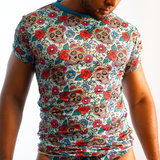 PLAYERA DÍA DE MUERTOS/AZUL